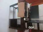 Old desk top computer and one eurekaforb cleaner