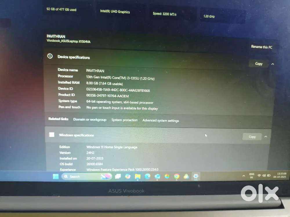 Asus vivobook - 2 month old