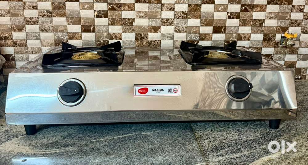 Pigeon Stainless Steel 2-Burner Gas Stove – Great Condition