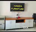 HAMZA FURNITURE NEW DESIGNER LOOK PARTICLE WOOD TV TABLE WITH STORAGE