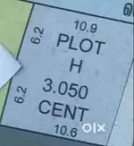 3.05 Cent plot for sale Edavanakad