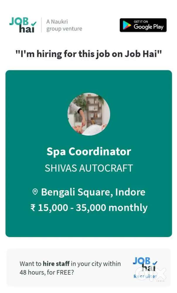 Beautician ,Spa therapist