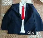 Dark Blue Blazer, Shirt, Pant and Waist Coat with Tie (8-10 Years)