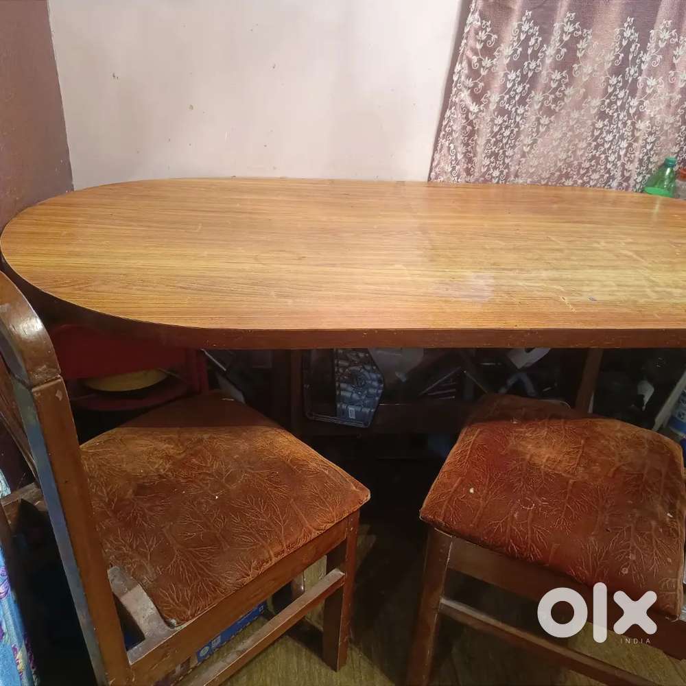 Six seater Dining table  with 2chairs available