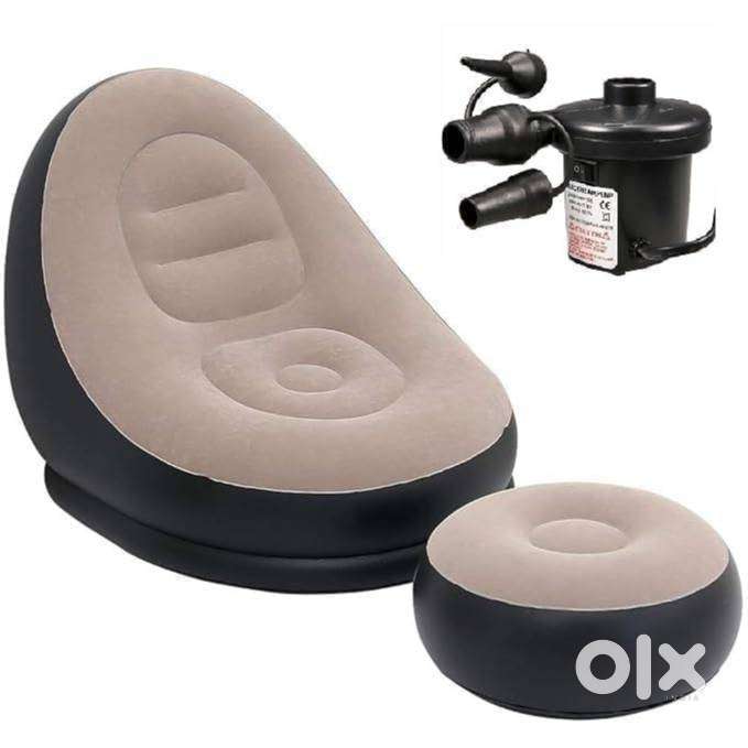 Portable Lazy Sofa with Foot Stool @ ₹1,685