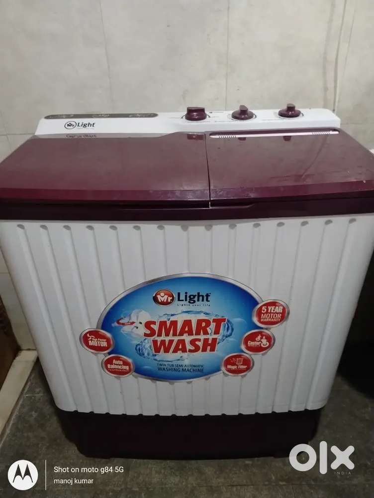 7.5 ltr washing machine 6 months old with warranty