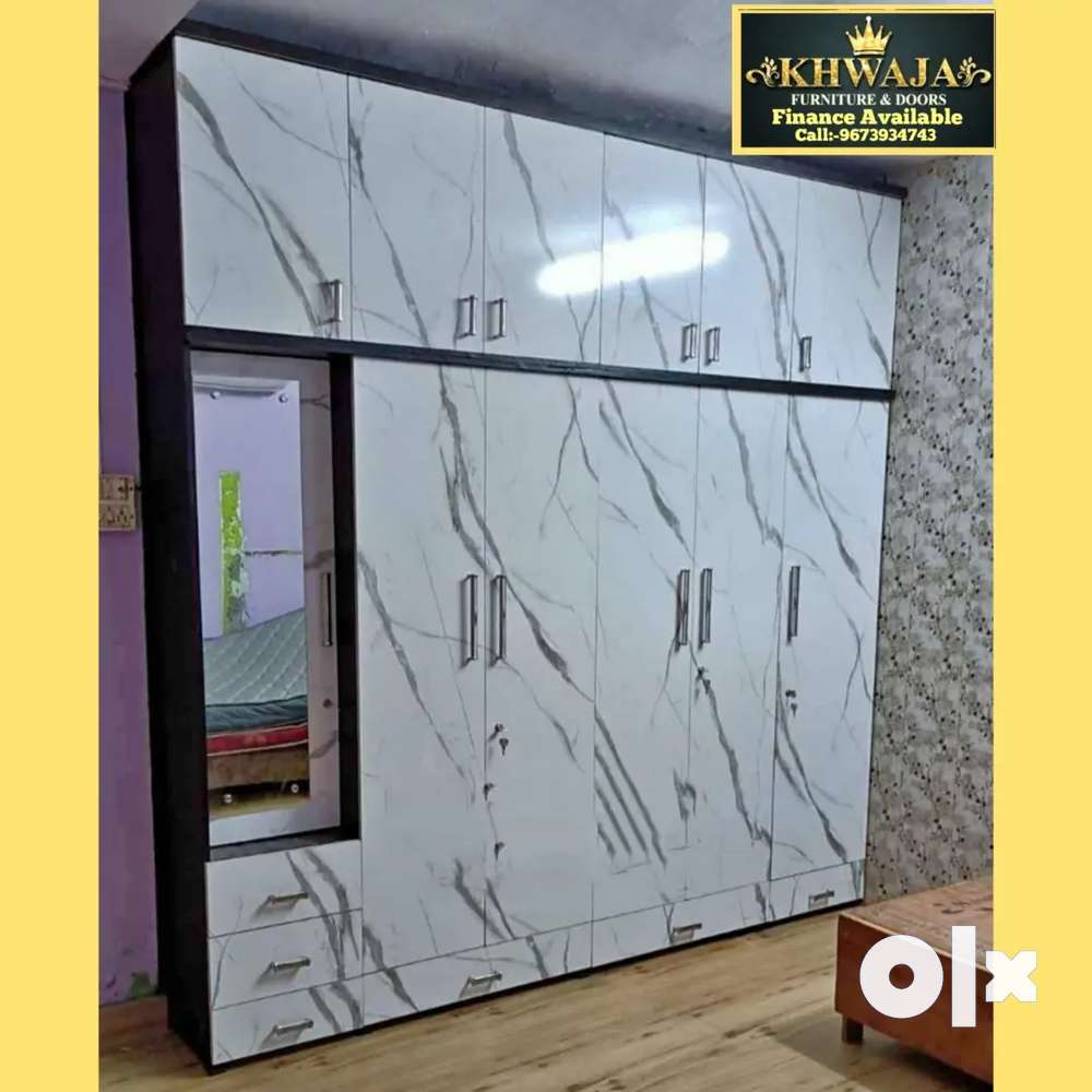 Khwaja furniture.Wardrobe with attached dressing( finance Available)