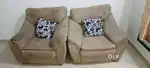 A new sofa set with exlent condition 2 seats