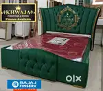 Khwaja furniture.  King size full cushion bed. Bajaj finance available