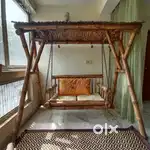 Beautiful Bamboo Swing with Canopy