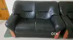 Godrej leather cushion sofa