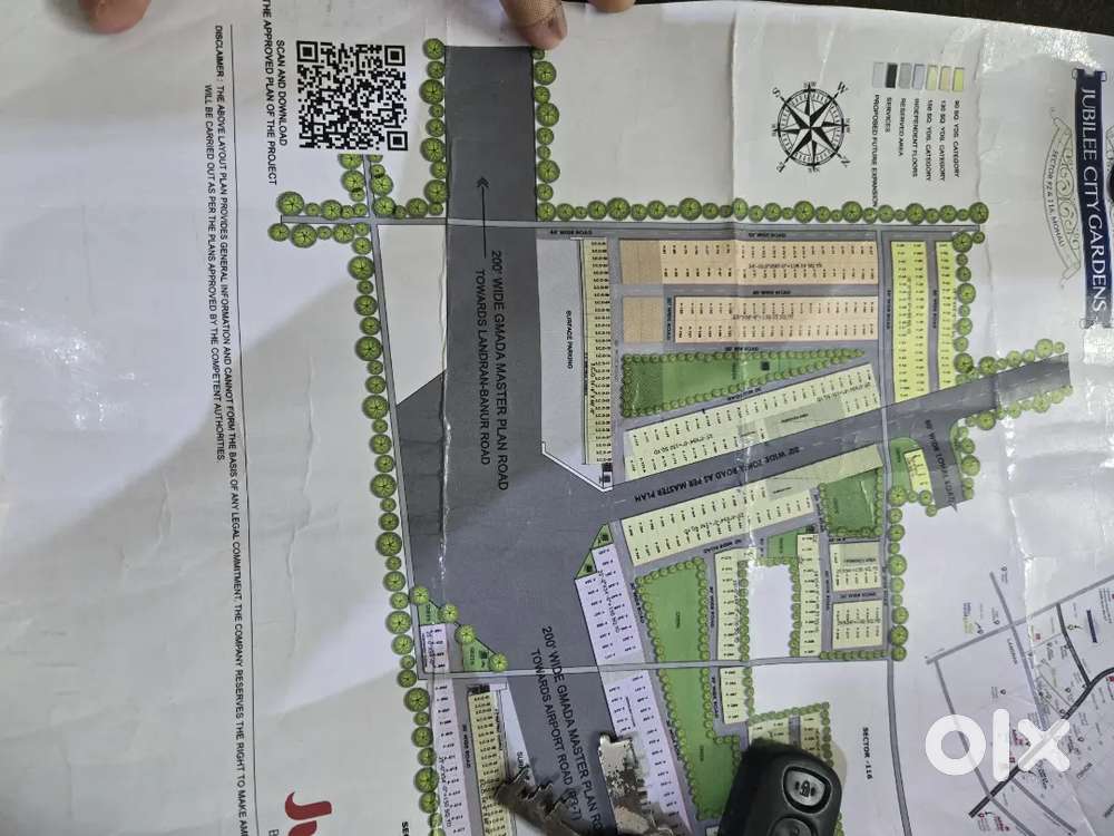 Plot 138 Sq Yds 40' Road Near 200' Road Sector 116 Mohali