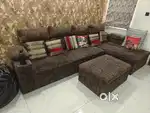 Premium L shaped sofa cum bed with storage