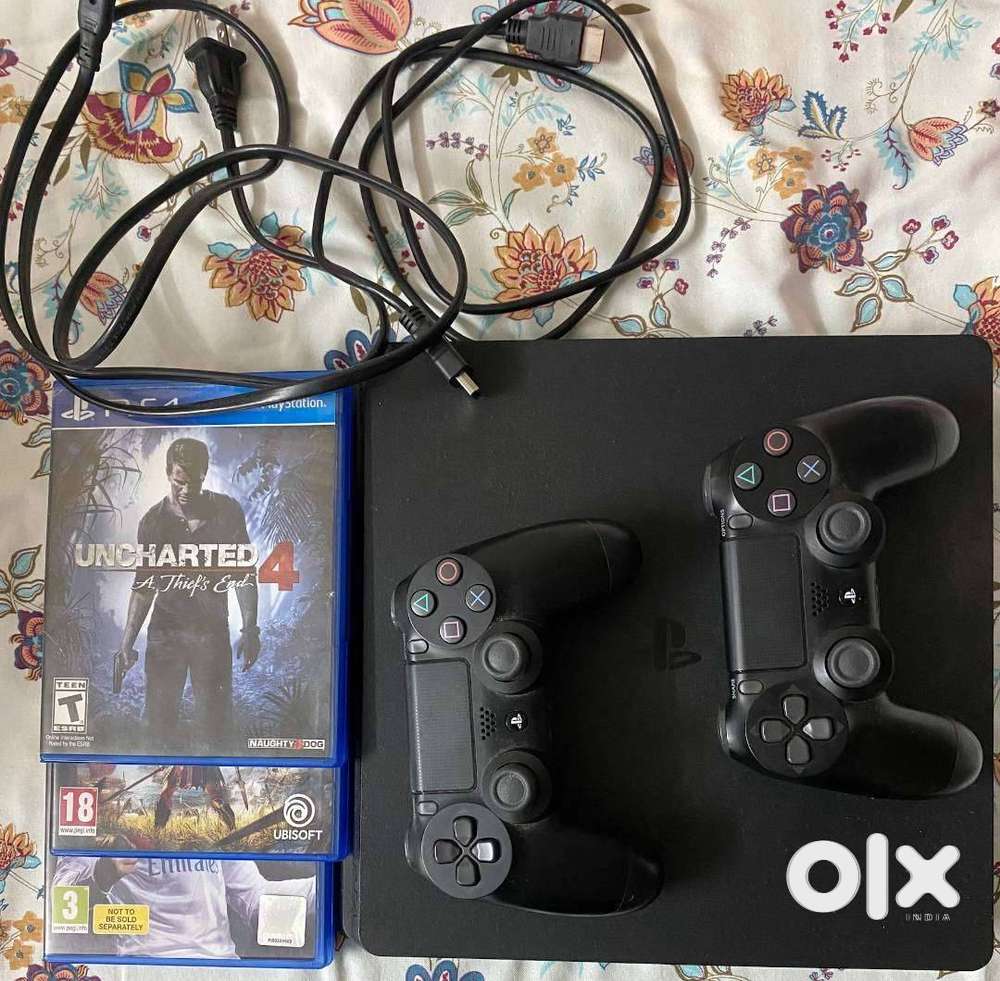 PlayStation 4 (1TB) with 2 Controllers + 3 Games  Great Deal!