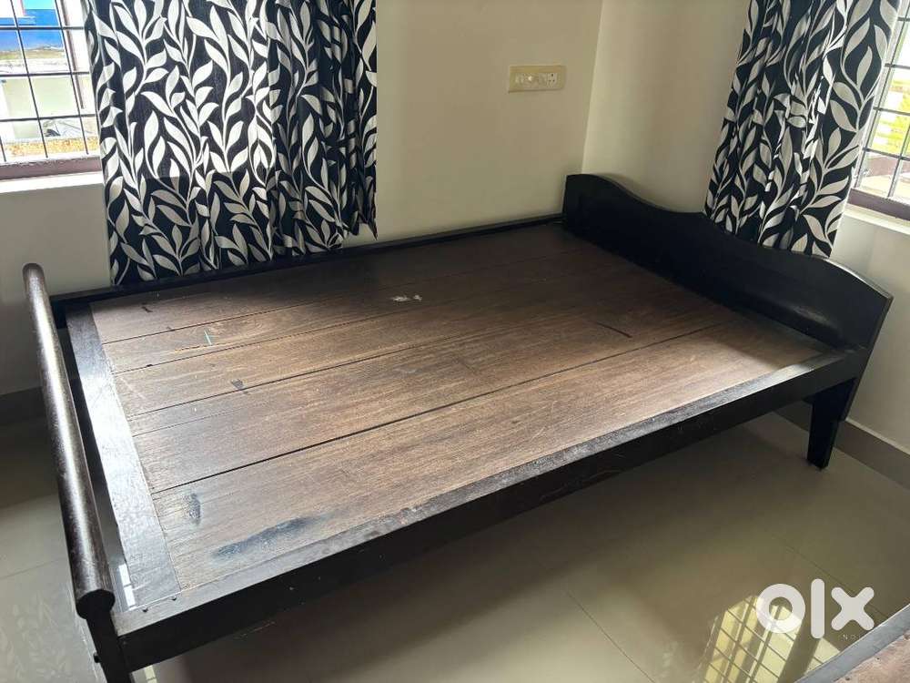 WOODEN COT  DOUBLE + SINGLE