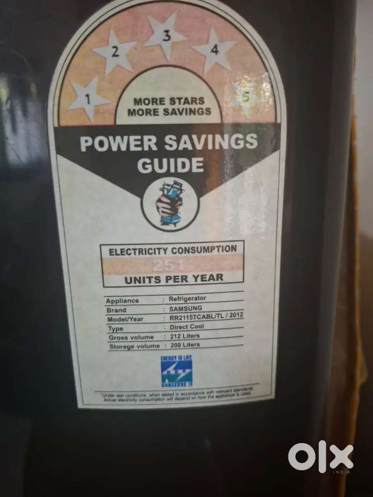 Samsung single door 212 litres fridge