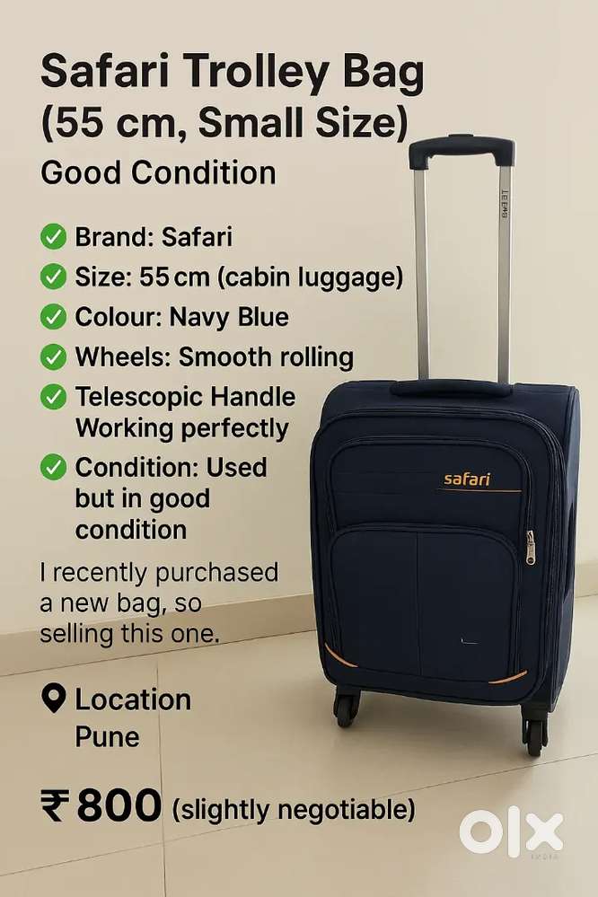 Safari trolley bag-55 cm