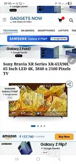 Sony 2 month old 65XR90L top model full array led