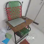 Reading chair with long pad