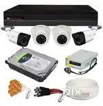 Cp-plus 2.4mp full Hd night vision cctv camera setup qty.4