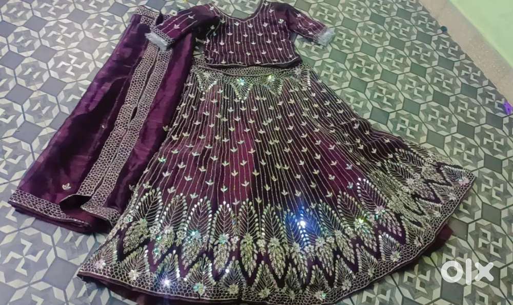 Designer frock and lehanga