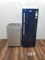Electrolux double door refrigerator and washing machine