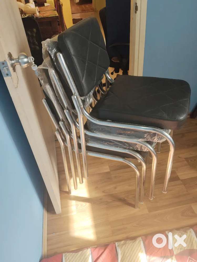 Steel made dining cum garden chairs