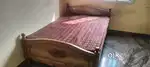Teakwood Bed with mattress for sale