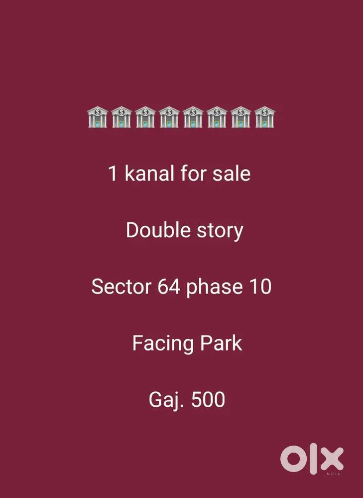 10 Marla triple story for sale sector 64 phase 10 Gaj. 250