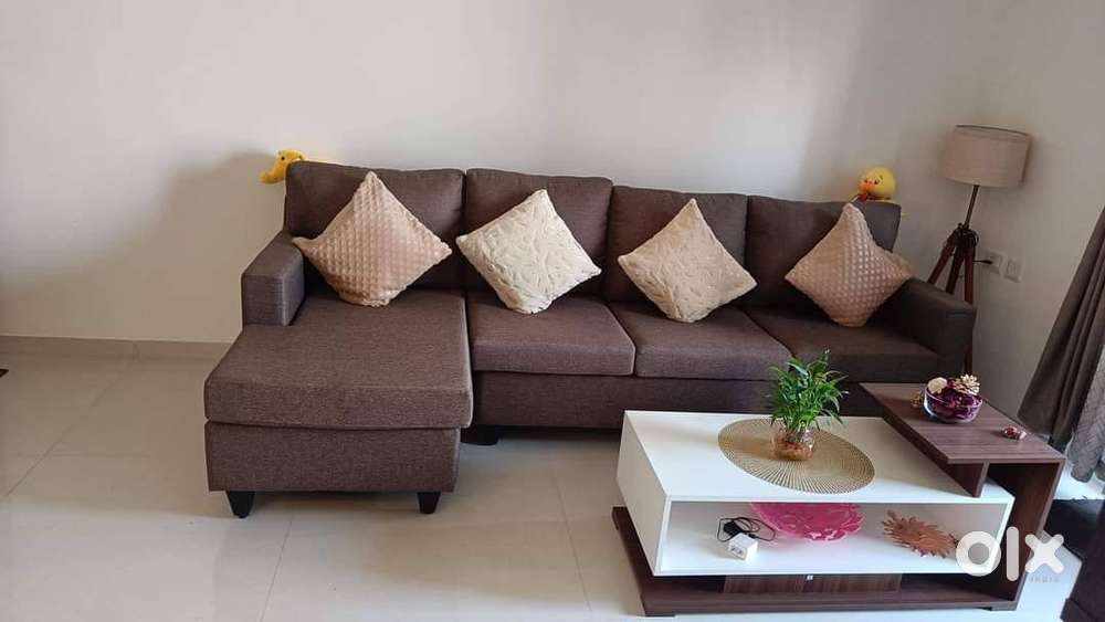 Urgently selling hardly used Walten L shape Sofa set rs.22000
