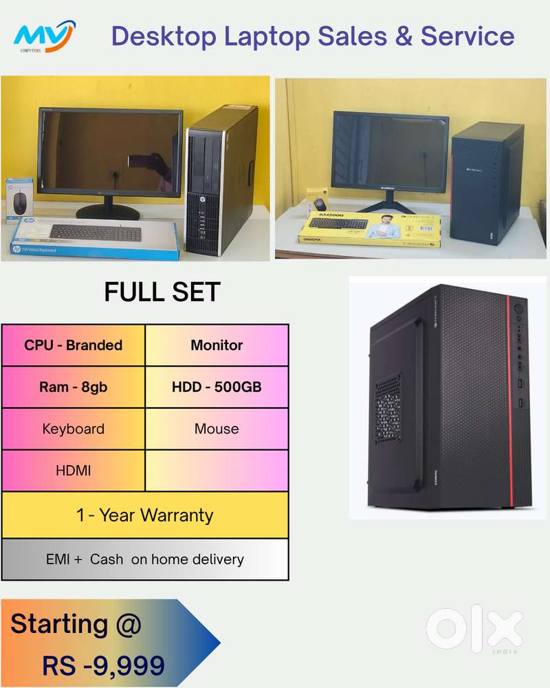 fuii set cpu  NEW Branded CPU  SSD- 256GB