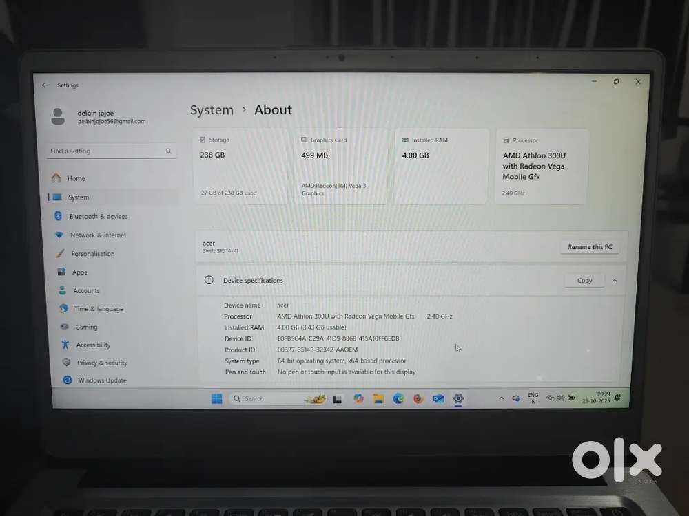Acer laptop