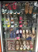 Aluminum glass rack for shop