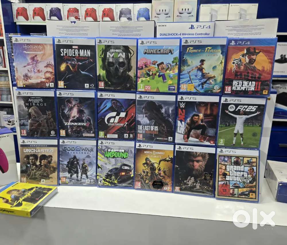 Ps5 games and ps4 games