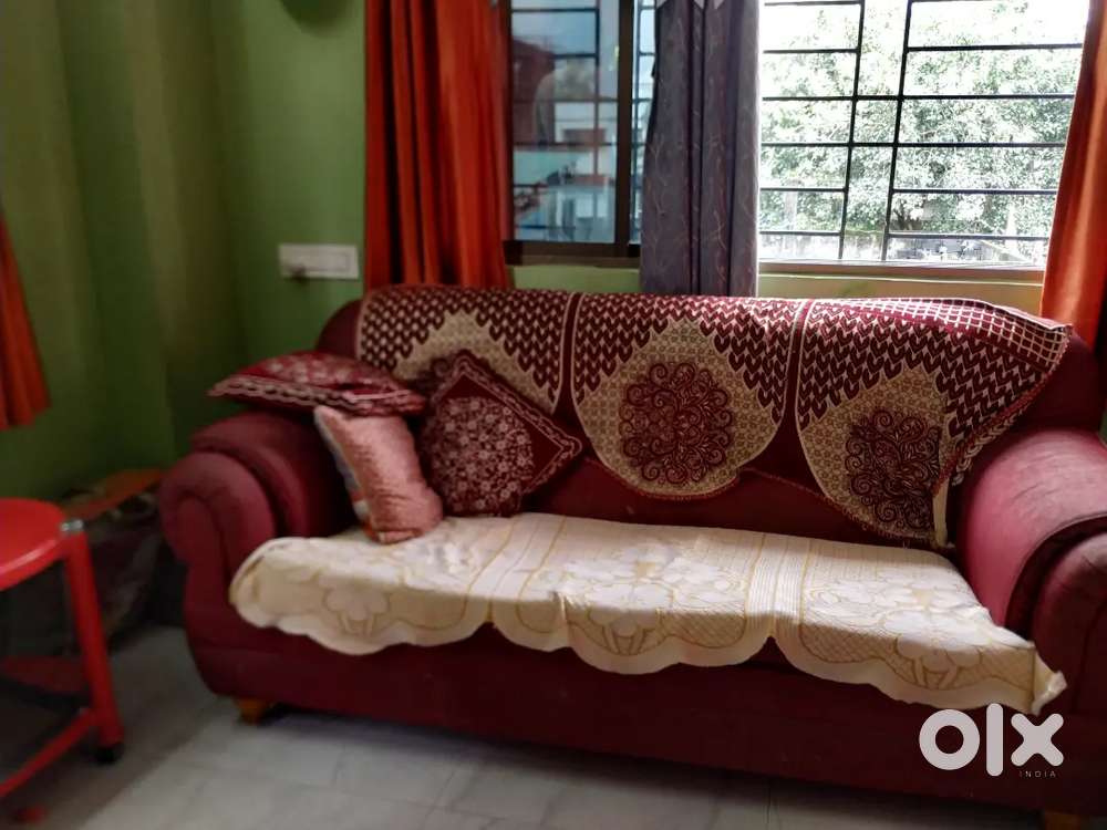 Red Colour 3Seat Sofa set