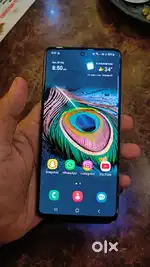 Samsung a71 8gb ram 128 internal front glass minor broken