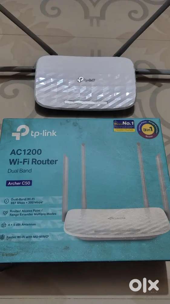 Tp-link wifi router A C 1200, Dual band.