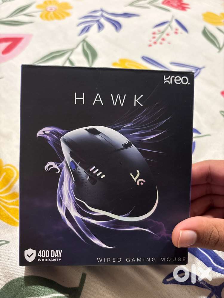 Kreo hawk gaming mouse, highest dpi is 12,400, it used for only 17days