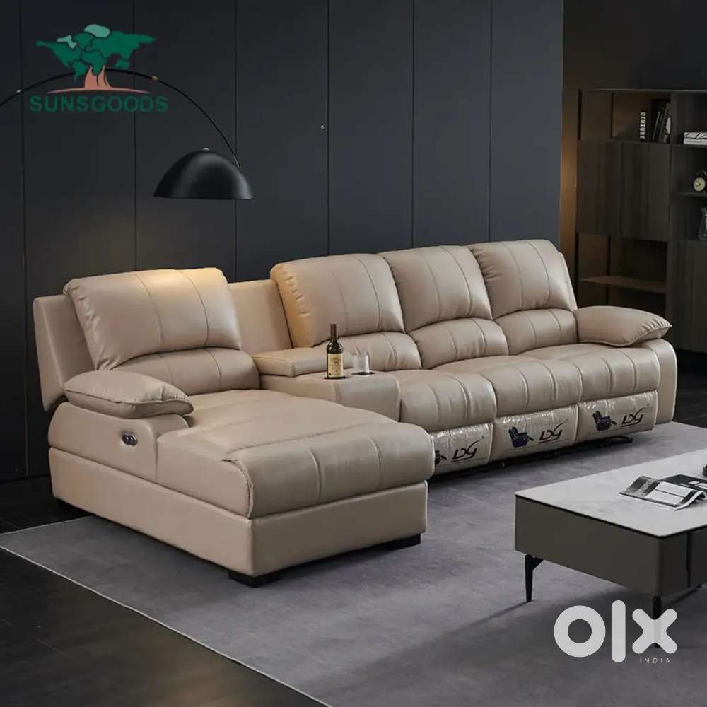 Reclining dummy model l shape sofa set in emi available Aliyar Arham