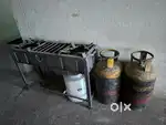 Big stove two burners with two big cylinders