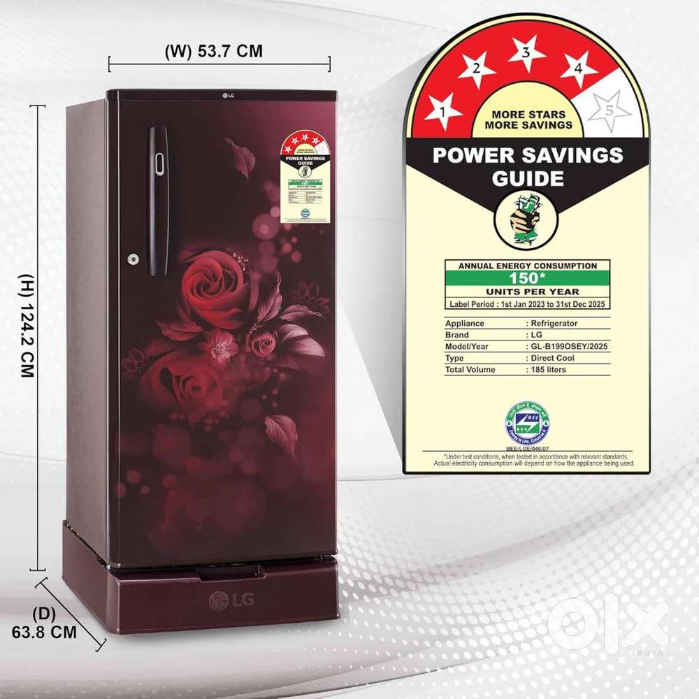 STEAL DEAL! BRAND NEW LG 185L 4 Star Inverter Fridge - Just 5 Days Old