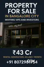 Prime commercial property in bangalore