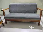 Used wooden Sofa set (3+2) and a table