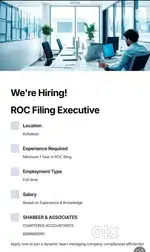 ROC and GST Filing Executive