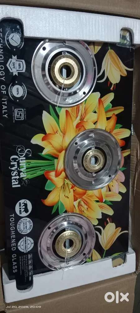 Surya crystal 3 burner gas
