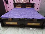 2 single cots - Teak wood