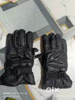 Leather snow gloves (mens)