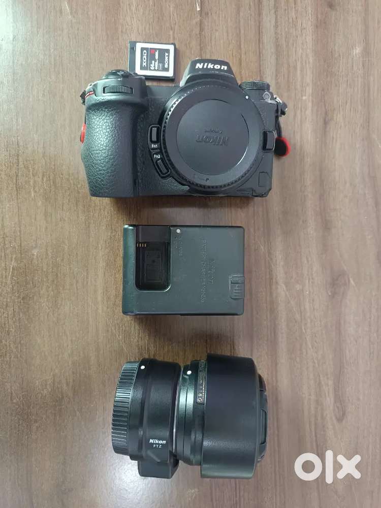 Nikon z7 50mm 1.8.  64gb xqd charger