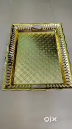 New Golden plastic tray