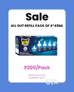 ALL OUT REFILL NEW PACK OF 4*45ML
